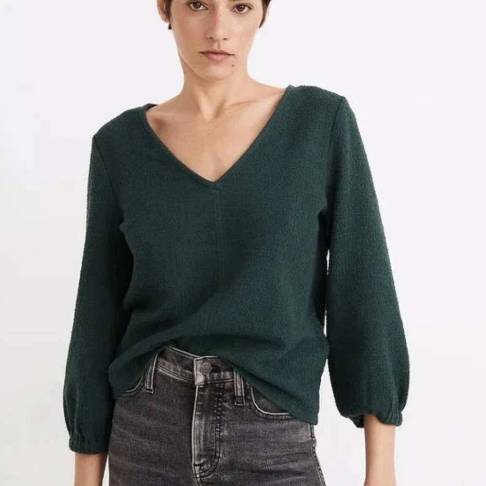 Madewell Full Sleeve Top Bubble Sleeve Top Blouse
